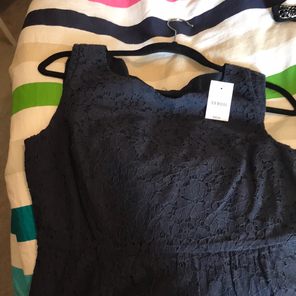 Navy blue lace dress